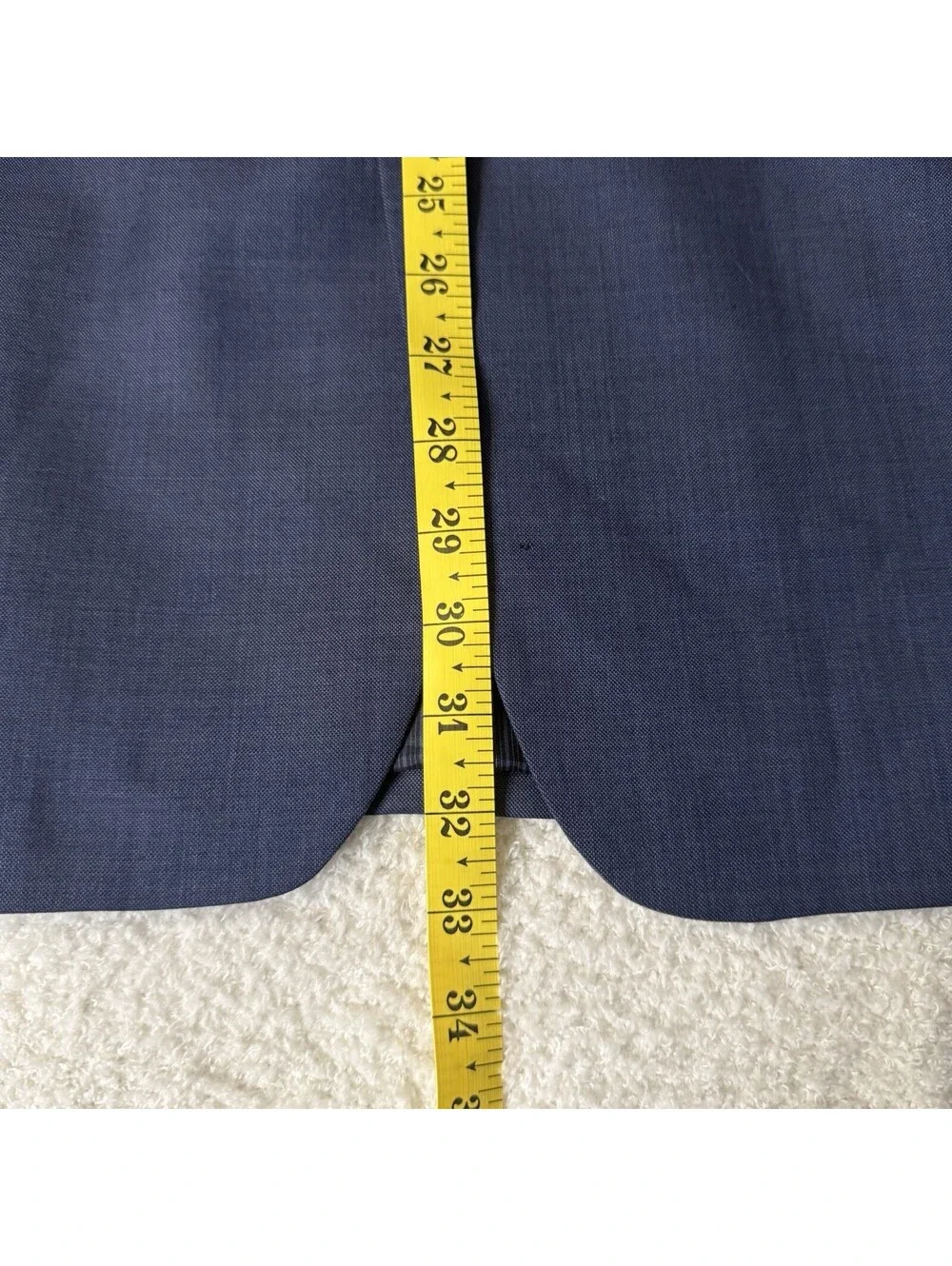 Calvin Klein Mens 48R Slim Fit Blue 100% Wool Sport Coat Blazer Jacket